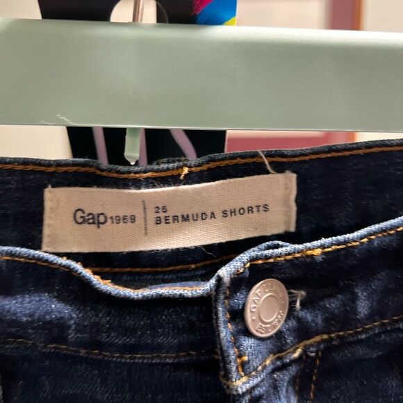 GAP Indigo Bermuda Shorts Size25 #DO211 - Picture 2 of 8